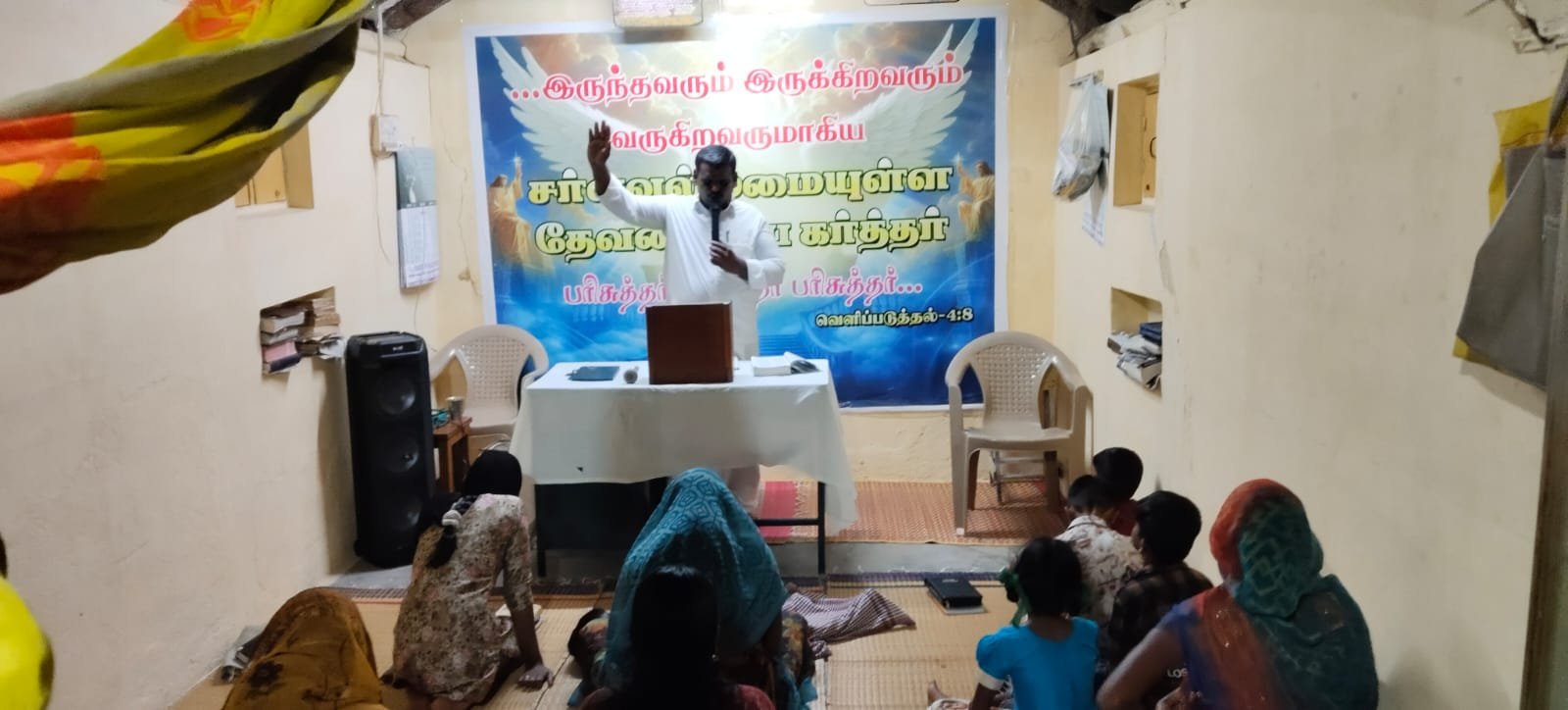 Kneeling in Deep Prayer